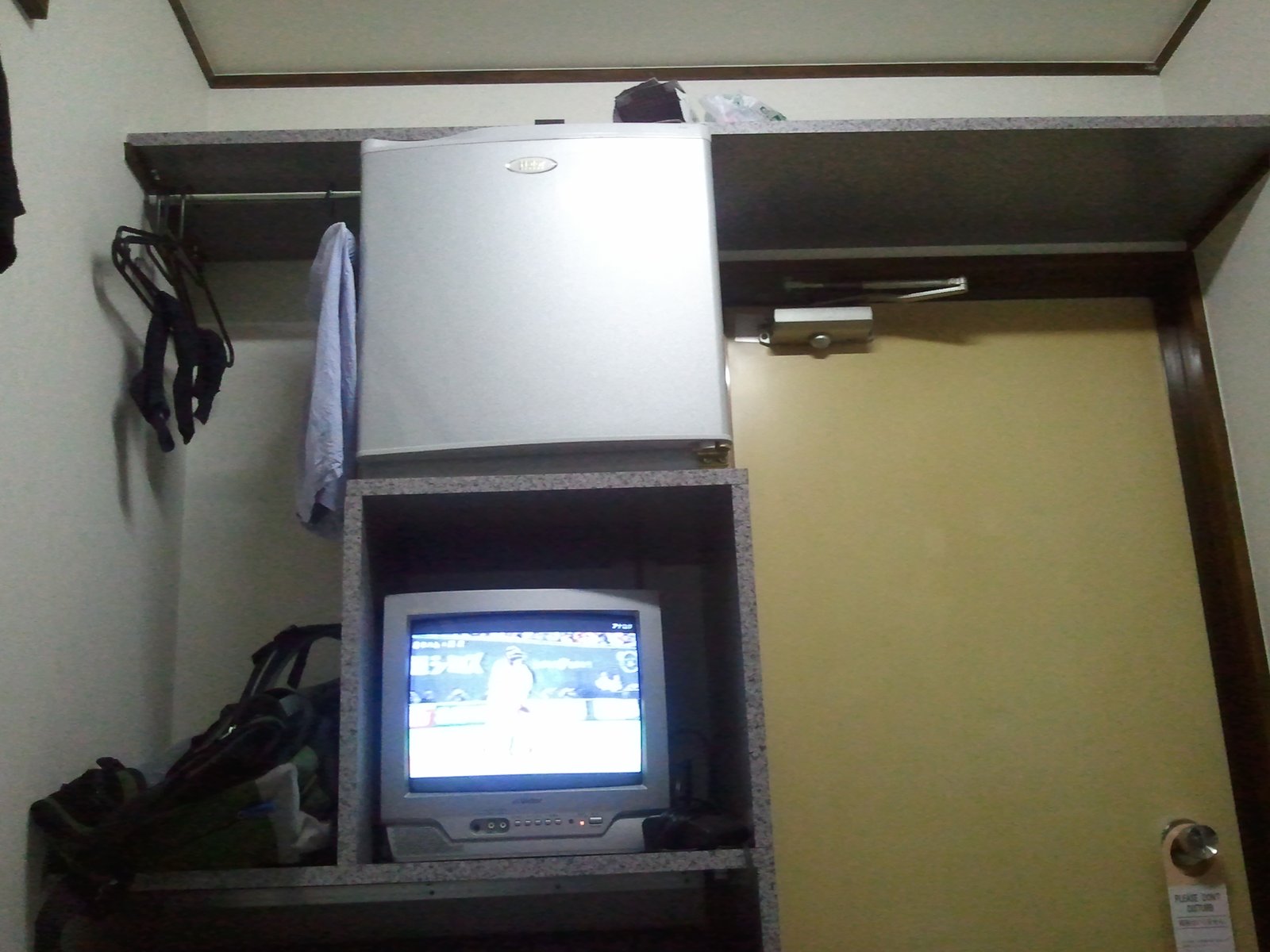 A small budget hotel room in Minamisenju